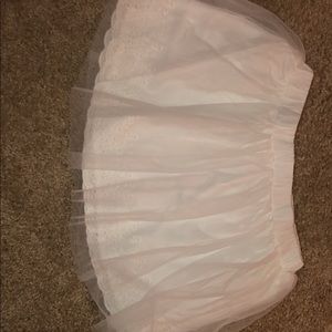 White tulle skirt